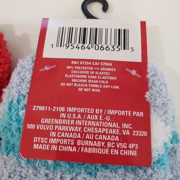 NEW Set of 2 Snugadoo Incredibly Soft Christmas Socks - Picture 5 of 7